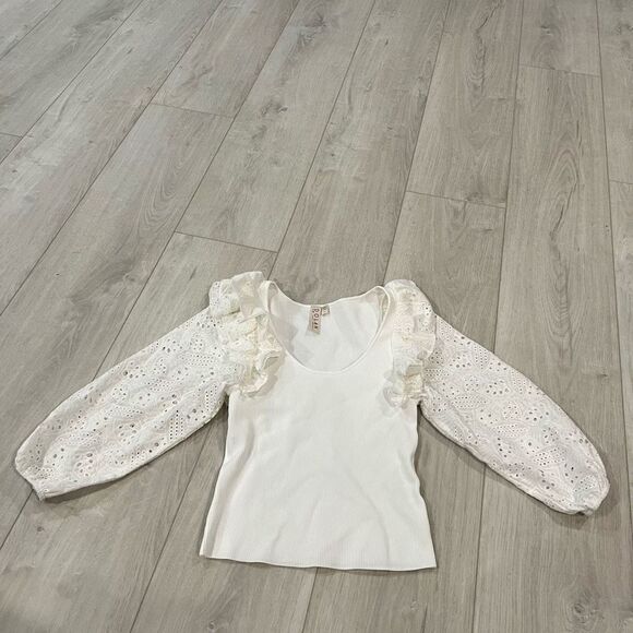 DOLAN Eyelet Ruffle-Sleeve
Jumper size S - Picture 1 of 7